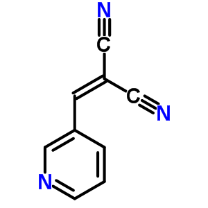 (9CI)-(3-吡啶亚甲基)-丙二腈结构式_7424-56-8结构式