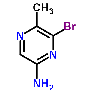 2-氨基-6-溴-5-甲基吡嗪结构式_74290-68-9结构式
