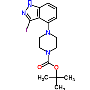 1-Boc-4-(3-iodo-1H-indazol-4-yl)piperazine Structure,744219-32-7Structure
