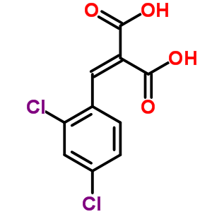 2-[(2,4-二氯苯基)亚甲基]-丙二酸结构式_7460-40-4结构式