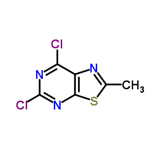 Thiazolo[5,4-d]pyrimidine, 5,7-dichloro-2-methyl- Structure,7464-11-1Structure