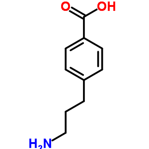 4-(3-氨基丙基)苯甲酸结构式_7465-05-6结构式