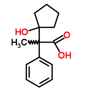 2-(1-Hydroxycyclopentyl)-2-phenyl-propanoic acid Structure,7465-33-0Structure