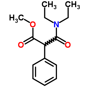 Methyl 2-(diethylcarbamoyl)-2-phenyl-acetate Structure,7465-35-2Structure