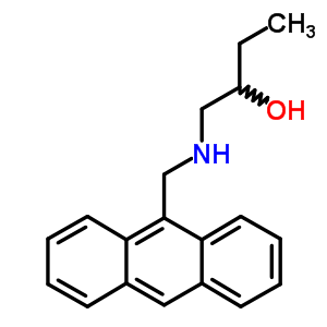 1-(蒽-9-甲基氨基)丁烷-2-醇结构式_7467-68-7结构式