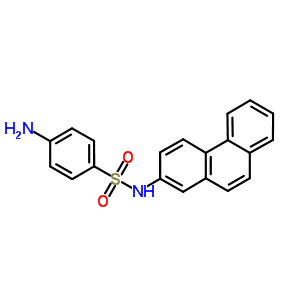 4-氨基-n-菲-2-基-苯磺酰胺结构式_7467-70-1结构式