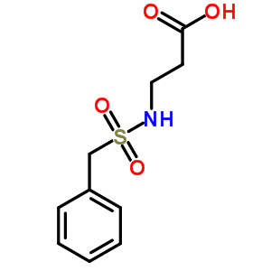 3-(苯基甲基磺酰胺)丙酸结构式_7469-21-8结构式
