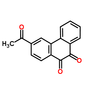 3-乙酰基菲-9,10-二酮结构式_7473-71-4结构式