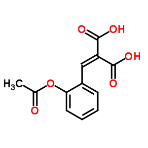 2-[(2-乙酰基氧基苯基)亚甲基]丙二酸结构式_7475-02-7结构式