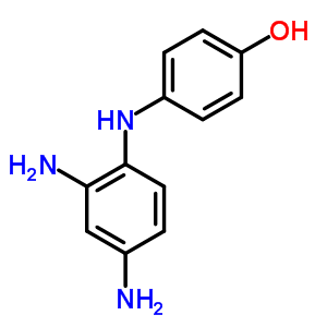 4-[(2,4-二氨基苯基)氨基]-苯酚结构式_7475-04-9结构式