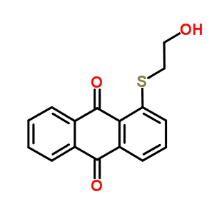 1-[(2-羟基乙基)硫代]-9,10-蒽二酮结构式_7475-31-2结构式