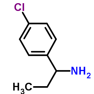 1-(4-氯苯基)-1-丙胺结构式_74788-46-8结构式