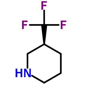 (9CI)-3-(三氟甲基)-, (3S)-哌啶结构式_749208-62-6结构式