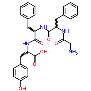 (9CI)-甘氨酰基-L-苯基丙氨酰基-L-苯基丙氨酰基-L-酪氨酸结构式_75005-82-2结构式