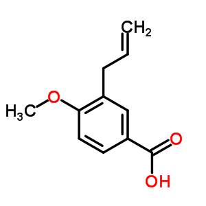 3-烯丙基-4-甲氧基苯甲酸结构式_7501-09-9结构式