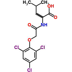 4-甲基-2-[[2-(2,4,6-三氯苯氧基)乙酰基]氨基]戊酸结构式_7501-75-9结构式