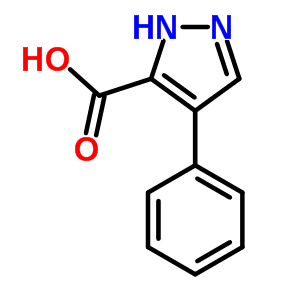 4-苯基-1H-吡唑-3-羧酸结构式_7510-56-7结构式