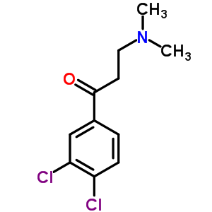 1-(3,4-Dichlorophenyl)-3-dimethylamino-1-propanone hcl Structure,75144-12-6Structure