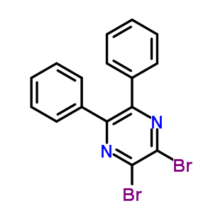 2,3-二溴-5,6-二苯基-吡嗪结构式_75163-71-2结构式