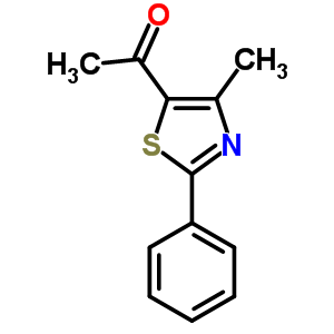 1-(4-甲基-2-苯基-1,3-噻唑-5-基)-1-乙酮结构式_7520-94-7结构式