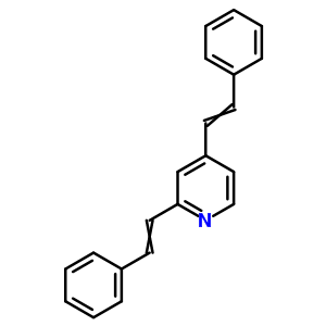 2,4-双(2-苯基乙烯)-吡啶结构式_75392-24-4结构式