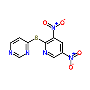 4-[(3,5-二硝基-2-吡啶)硫代]-嘧啶结构式_75477-69-9结构式
