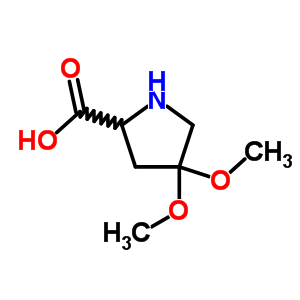 L-proline, 4,4-dimethoxy-(9ci) Structure,75776-56-6Structure