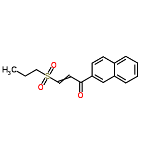 1-(2-萘)-3-(丙基磺酰基)-2-丙烯-1-酮结构式_75910-39-3结构式