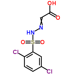 [[(2,5-二氯苯基)磺酰基]亚肼基]-乙酸结构式_75968-23-9结构式