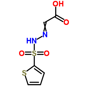 [(2-噻吩磺酰基)亚肼基]-乙酸结构式_75968-28-4结构式