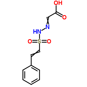[[(2-苯基乙烯)磺酰基]亚肼基]-乙酸结构式_75968-29-5结构式