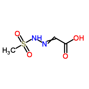 (9ci)-[(甲基磺酰基)亚肼基]-乙酸结构式_75968-31-9结构式