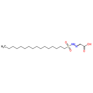 [(十六基磺酰基)亚肼基]-乙酸结构式_75968-33-1结构式