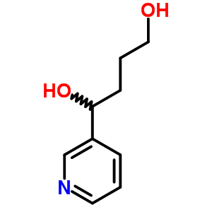 1-(3-吡啶)-1,4-丁二醇结构式_76014-83-0结构式