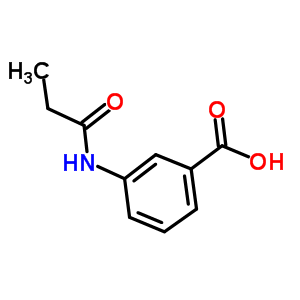 3-(丙酰基氨基)苯甲酸结构式_76208-99-6结构式