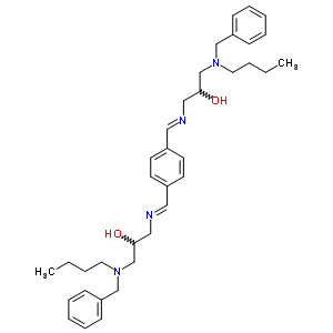1-(苄基-丁基-氨基)-3-[[4-[[3-(苄基-丁基-氨基)-2-羟基-丙基]亚氨基甲基]苯基]亚甲基氨基]丙烷-2-醇结构式_76450-95-8结构式