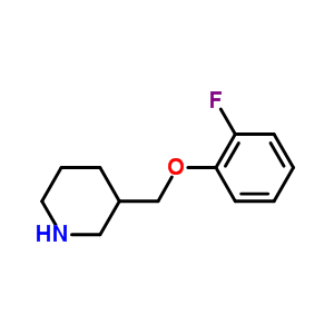 3-(2-Fluoro-phenoxymethyl)-piperidine Structure,768358-04-9Structure