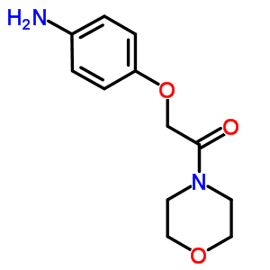[4-(2-吗啉-4-基-2-氧代乙氧基)苯基]胺结构式_76870-09-2结构式
