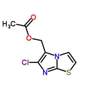 6-氯-咪唑并[2,1-b]噻唑-5-甲醇 5-乙酸酯结构式_76919-45-4结构式