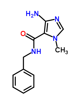 5-氨基-n-苄基-3-甲基-咪唑-4-羧酰胺结构式_7702-19-4结构式