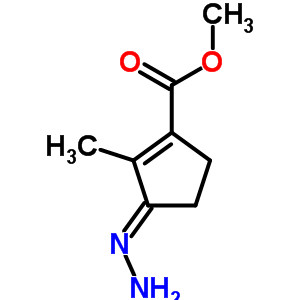 Methyl (3z)-3-hydrazinylidene-2-methyl-cyclopentene-1-carboxylate Structure,7702-21-8Structure