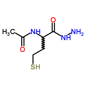 2-乙酰氨基-4-疏基丁酸肼结构式_77076-41-6结构式