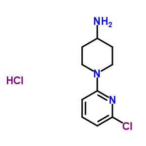 4-氨基-1-(6-氯-2-吡啶基)哌啶盐酸盐结构式_77145-61-0结构式