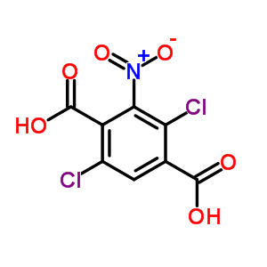 2,5-Dichloro-3-nitro-benzene-1,4-dicarboxylic acid Structure,77350-06-2Structure