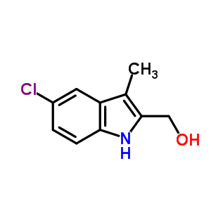 (5-氯-3-甲基-1H-吲哚-2-基)甲醇结构式_77373-72-9结构式