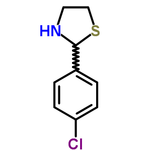2-(4-Chloro-phenyl)-thiazolidine Structure,7738-99-0Structure