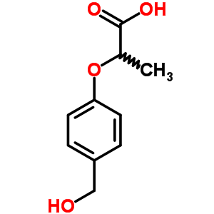 2-(4-Hydroxymethyl-phenoxy)-propionic acid Structure,77391-08-3Structure