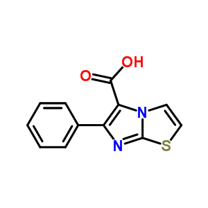 6-苯基咪唑并[2,1-b][1,3]噻唑-5-羧酸结构式_77628-52-5结构式