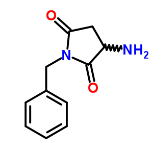 3-氨基-1-苄基-吡咯烷-2,5-二酮结构式_77693-11-9结构式