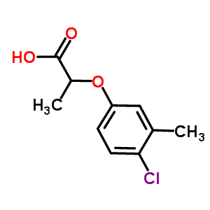 2-(4-氯-3-甲基苯氧基)丙酸结构式_777-54-8结构式